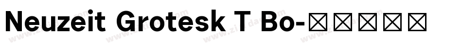 Neuzeit Grotesk T Bo字体转换